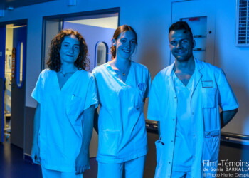 Tournage du film "Témoins" de Sonia Barkallah, photographie de plateau par Muriel Despiau