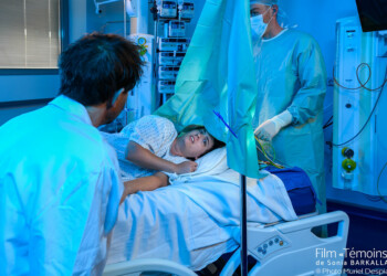 Tournage du film "Témoins" de Sonia Barkallah, photographie de plateau par Muriel Despiau