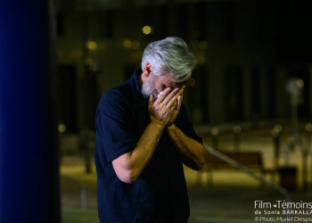 Tournage du film "Témoins" de Sonia Barkallah, photographie de plateau par Muriel Despiau