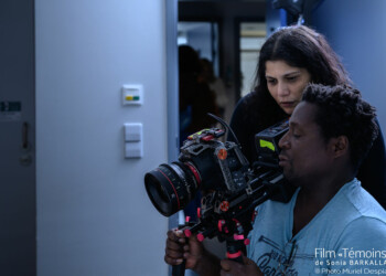 Tournage du film "Témoins" de Sonia Barkallah, photographie de plateau par Muriel Despiau