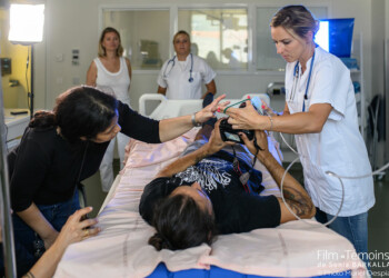 Tournage du film "Témoins" de Sonia Barkallah, photographie de plateau par Muriel Despiau