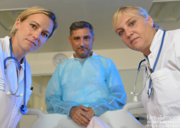 Tournage du film "Témoins" de Sonia Barkallah, photographie de plateau par Muriel Despiau